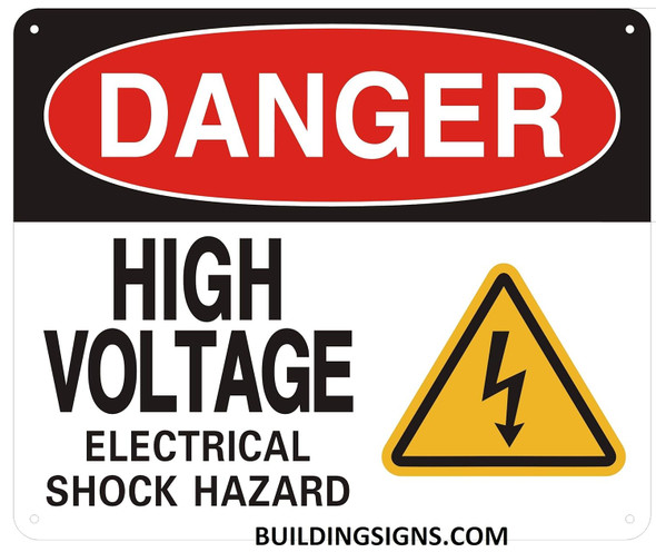 Danger HIGH Voltage -Electrical Shock Hazard