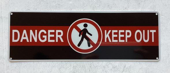 Danger keep out sign
