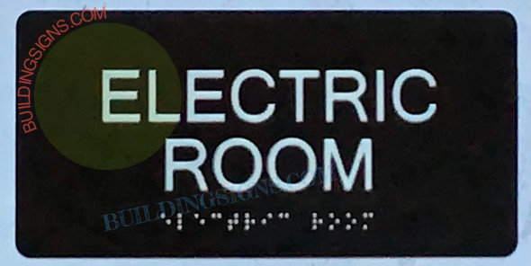 ELECTRIC ROOM  Braille  with Raised Tactile Graphics and Letters -The Sensation line
