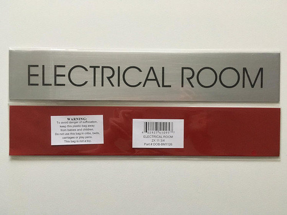 Electrical Room Sign -Delicato Line