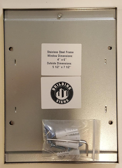 Elevator Certificate Frame-Stainless Steel