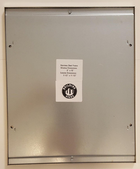 Elevator Certificate Frame Stainless Steel
