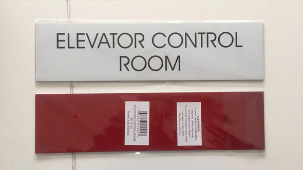 Elevator Control Room Sign