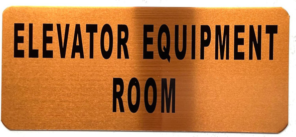 ELEVATOR EQUIPMENT ROOM SIGN - The Gold Mountain Line