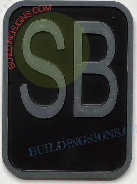 ELEVATOR FLOOR SUB BASEMENT SIGN- ELEVATOR JAMB PLATE SB SIGN -THE IRON LINE