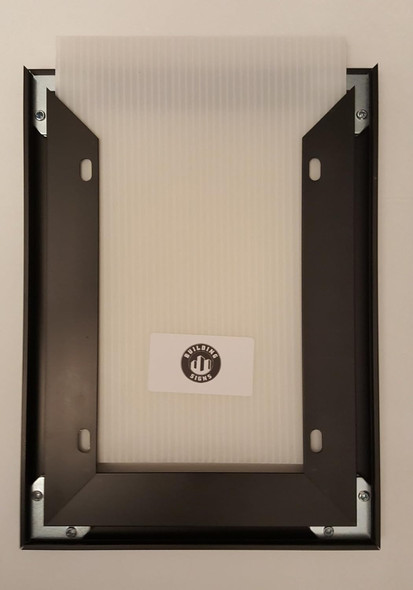 Elevator Inspection Certificate Frame Black