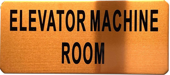 ELEVATOR MACHINE ROOM SIGN - The Gold Mountain Line