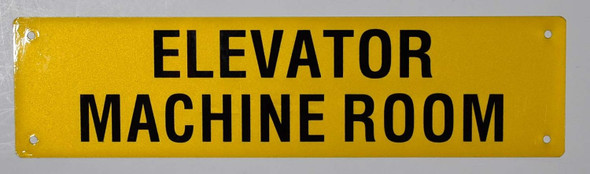 Elevator Machine Room Sign