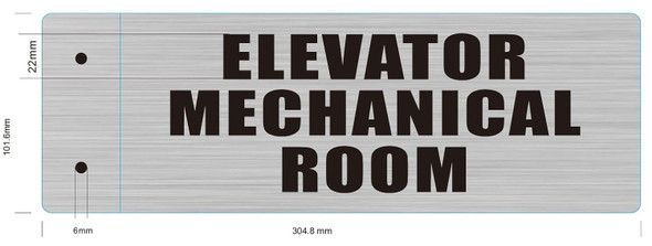 Elevator Mechanical Room Sign-Two-Sided/Double Sided Projecting, Corridor and Hallway Sign -The Hallway Line