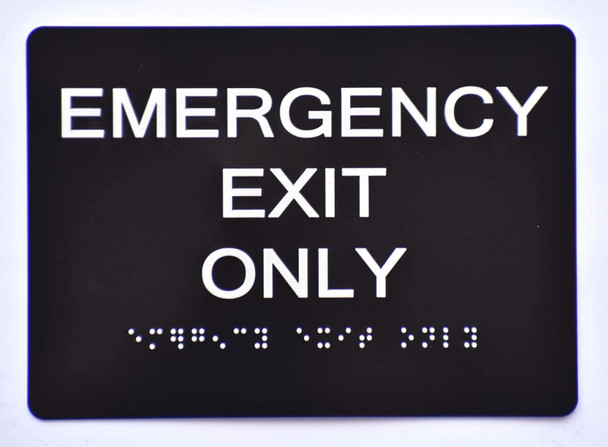 Emergency EXIT ONLY  Black The Sensation line