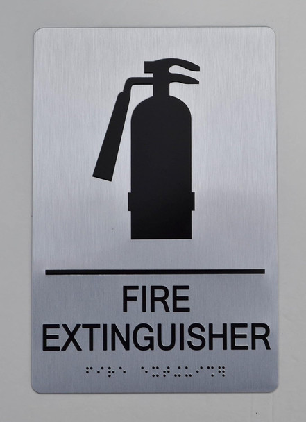 Fire Extinguisher  -Tactile Touch Braille  with Raised Letters - The Sensation line
