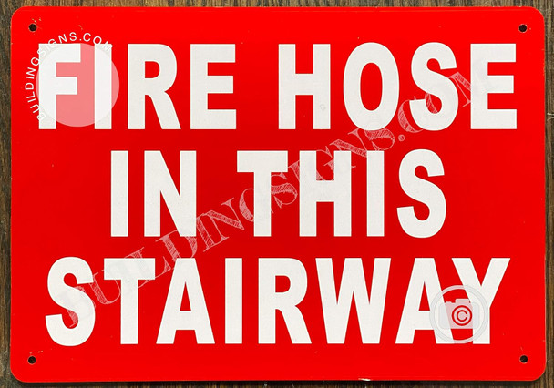 Fire Hose In This Stairway