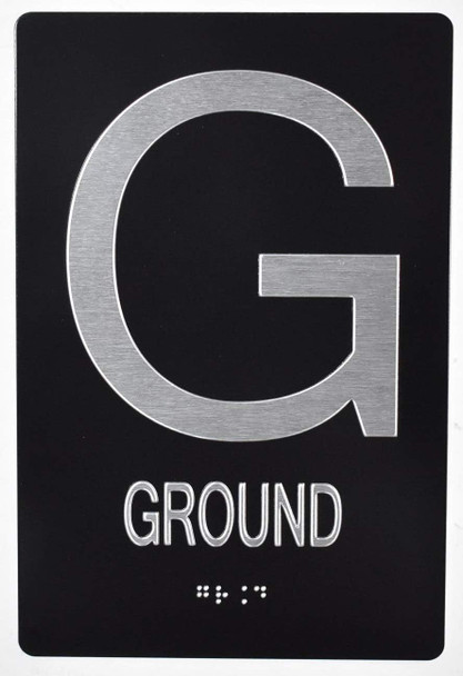 Ground Floor Braille  With Raised Tactile Graphics And Letters - The Sensation Line