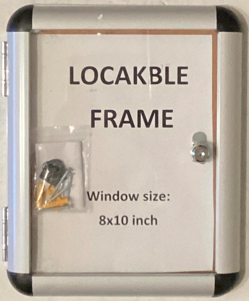 Indoor Enclosed Bulletin Board Cabinet - Bulletin Board Lockable Display  Wall Frame