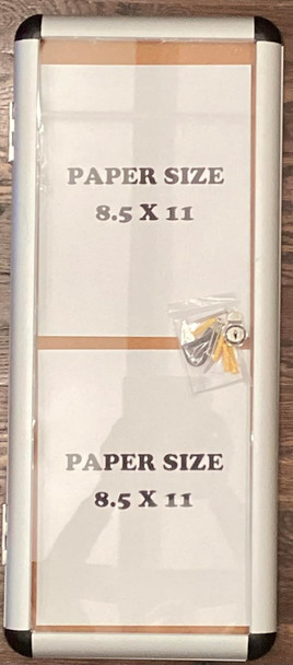 Indoor Enclosed Bulletin Board Cabinet - Bulletin Board Lockable Display  Wall Frame