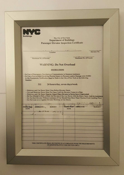 Inspection  Wall Frame