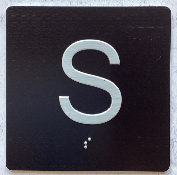 street level jamb plate floor number sign