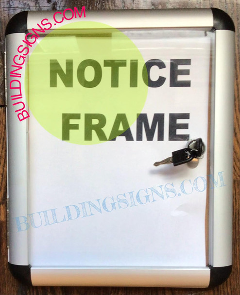 Lockable Notice  Wall Frame
