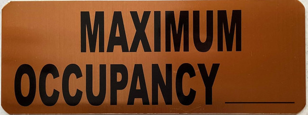 MAXIMUM OCCUPANCY  - The Gold Mountain Line