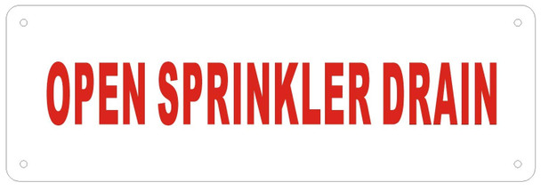 Open Sprinkler Drain