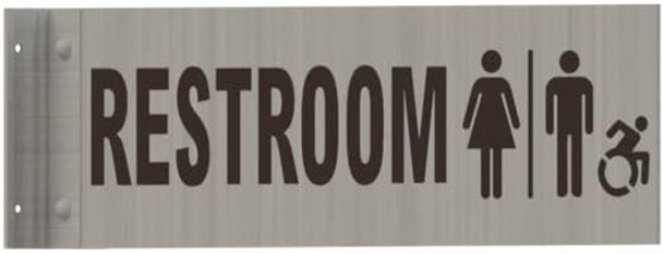RESTROOM ACCESSIBLE  -Two-Sided/Double sided Projecting, Corridor and Hallway  -The Hallway Line