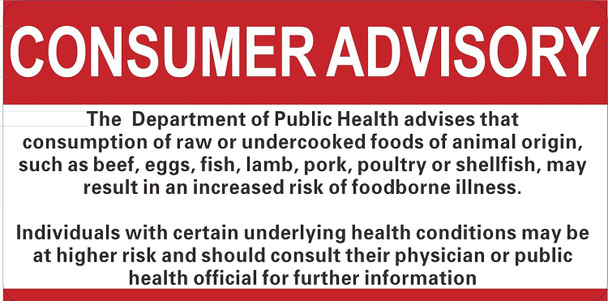 Resturant Cinsumer Advisory