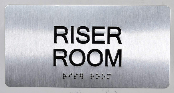Riser Room  Silver-Tactile Touch Braille  - The Sensation line