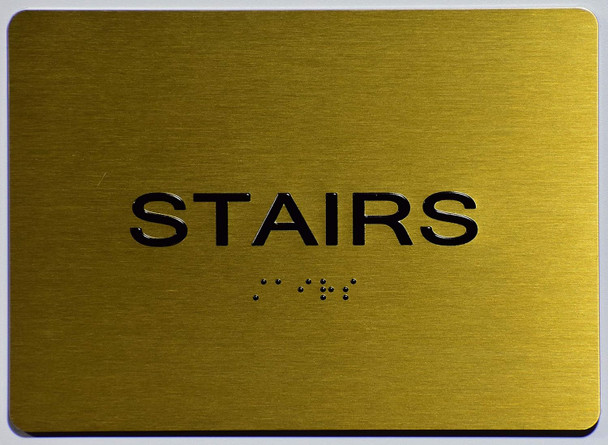 Stairs Sign - Gold The Sensation line