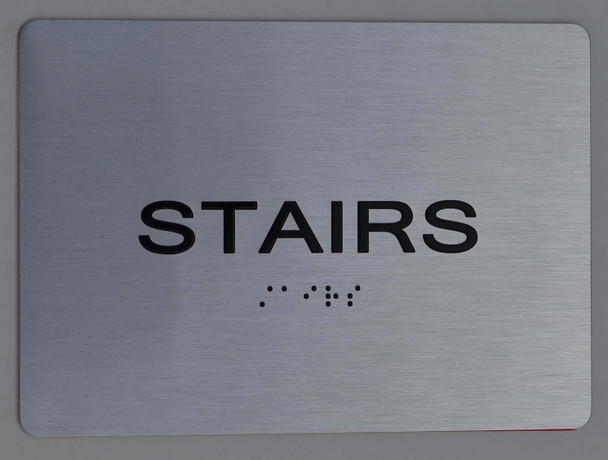 Stairs Sign -Tactile Touch Braille Sign The Sensation line