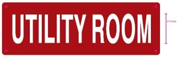 Utility Room Sign