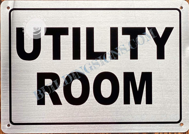 Utility Room Sign - Napoli Argento Line