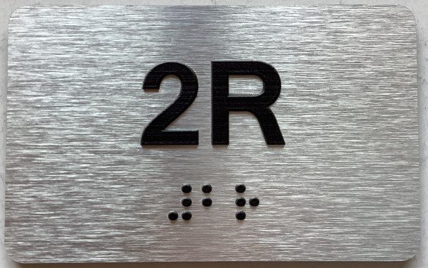 APT# 2R SILVER Sign