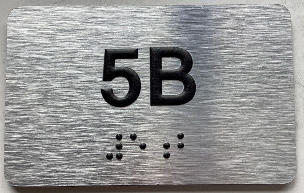 APT# 5B SILVER Sign