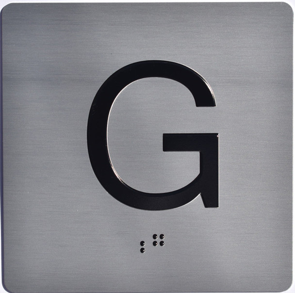 ground elevator sign g jamb plate g