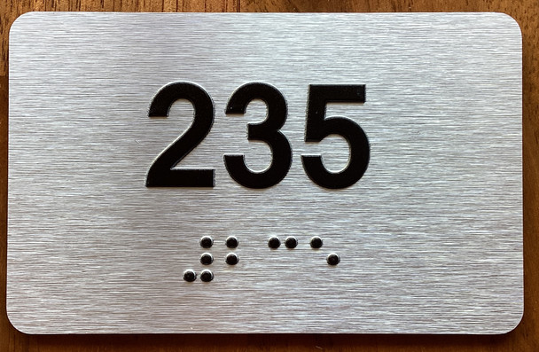 Apartment number 235 Sign