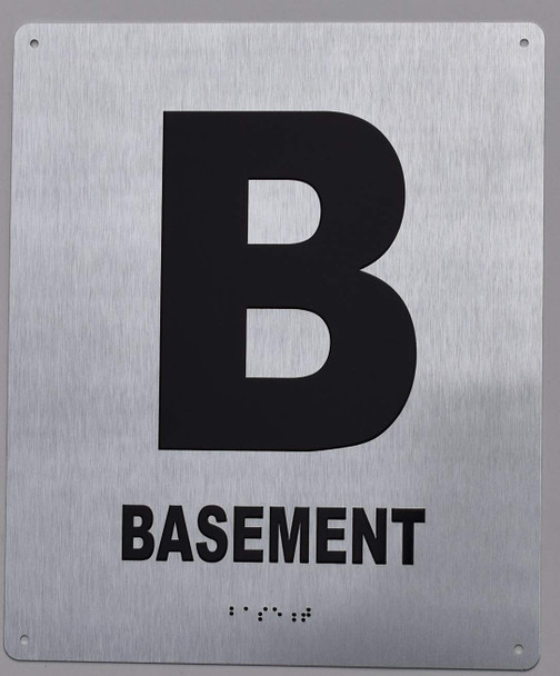 Basement Floor Number - Tactile Touch Braille  - The Sensation line