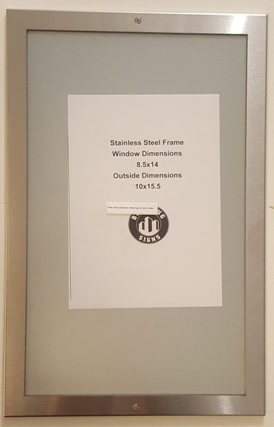Directory  Wall Frame  Stainless Steel
