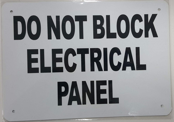 Do Not Block Electrical Panel