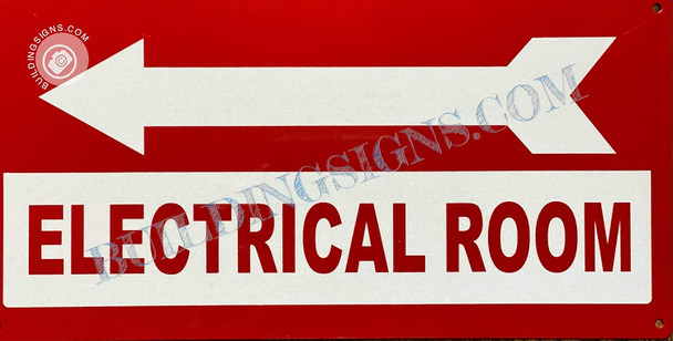ELECTRICAL ROOM  LEFT ARROW
