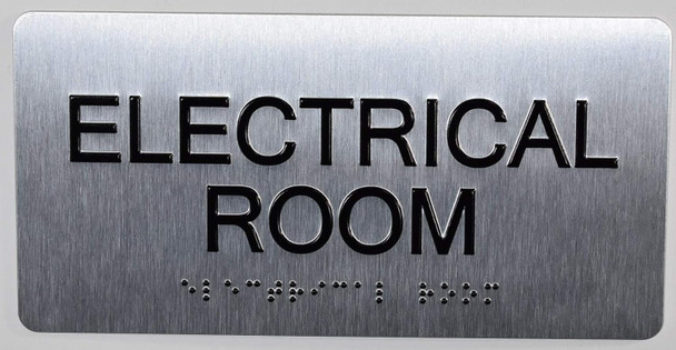 Electrical Room  Silver-Tactile Touch Braille  - The Sensation line