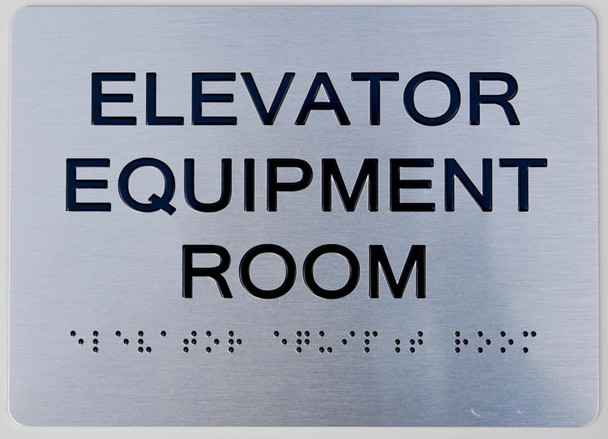 Elevator Equipment Room  -Tactile Touch Braille  The Sensation line