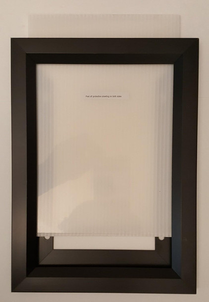 Elevator Inspection Certificate  Wall Frame Black
