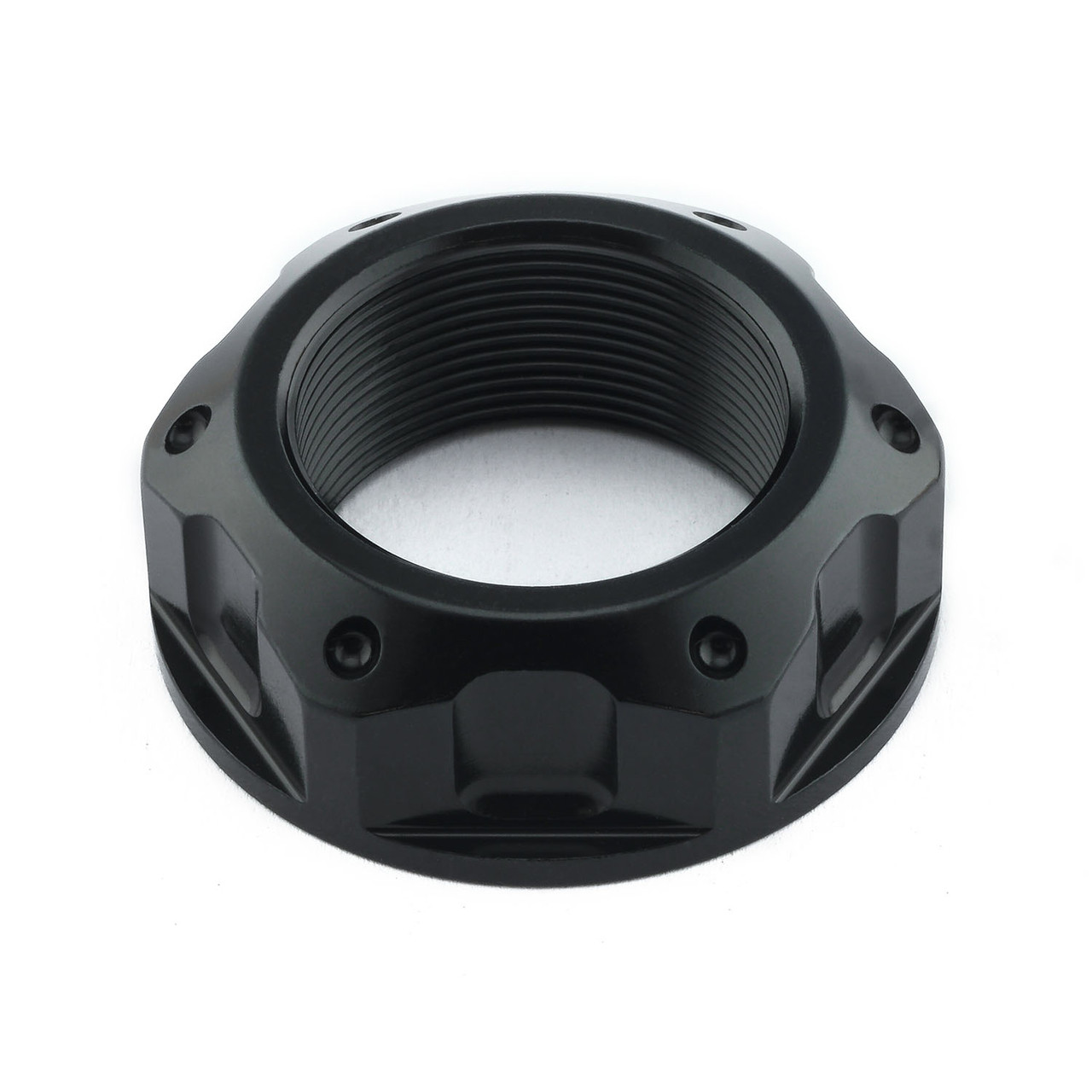 Aluminium Flanged Top Yoke Nut M25x(1.00mm) (Open) | Pro-Bolt