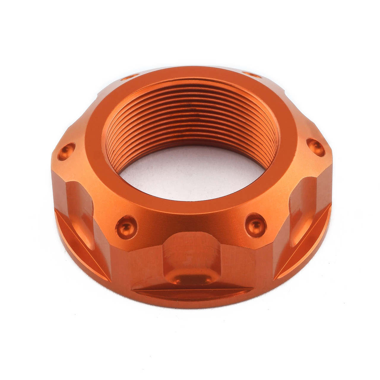 Aluminium Flanged Top Yoke Nut M25x(1.00mm) (Open) | Pro-Bolt