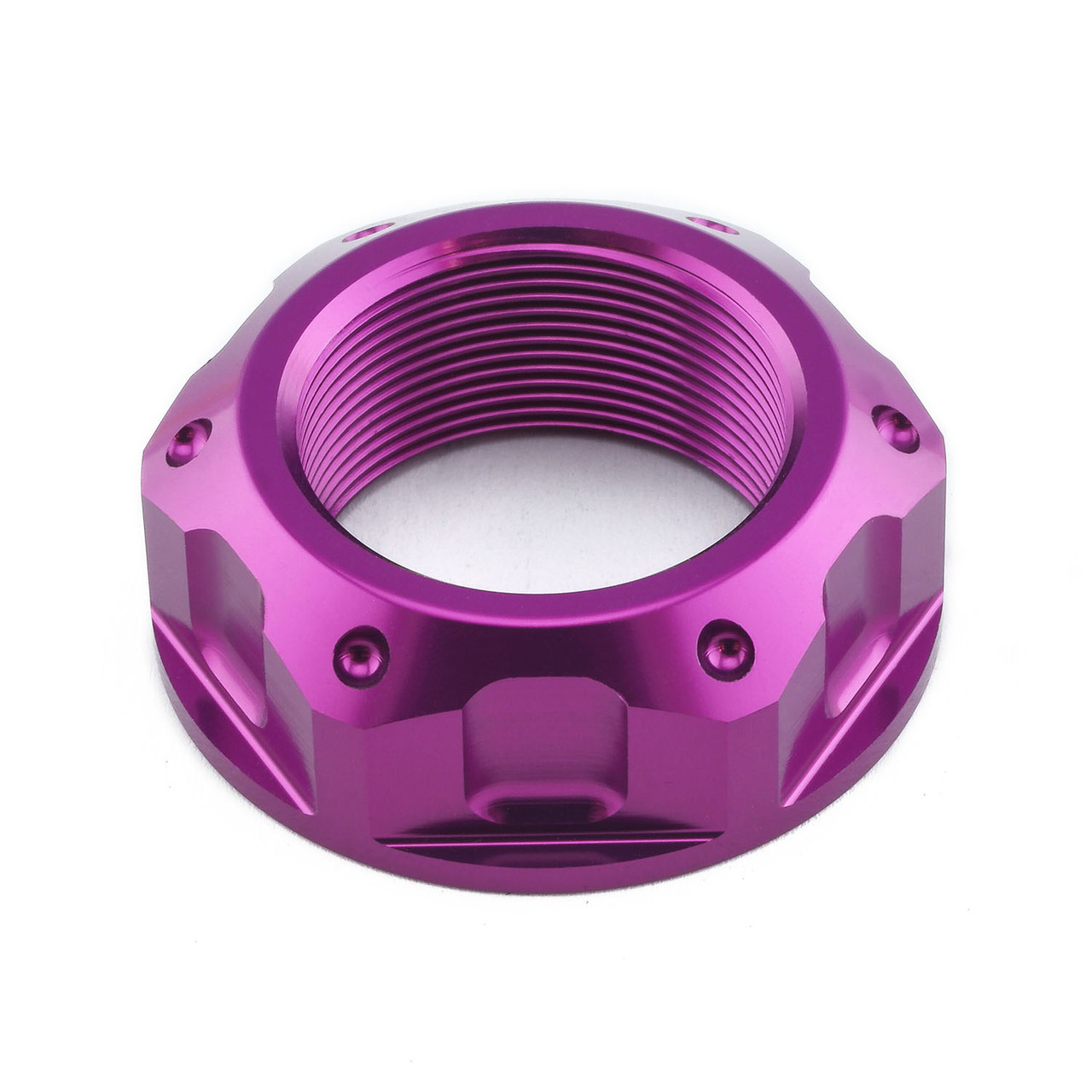 Aluminium Flanged Top Yoke Nut M25x(1.00mm) (Open) | Pro-Bolt