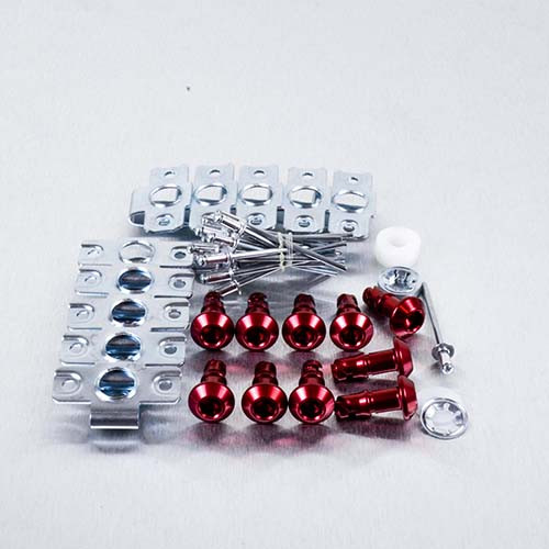 アルミニウム クイックリリース＆クリップ 6mm径x長さ17mm 六角レンチ