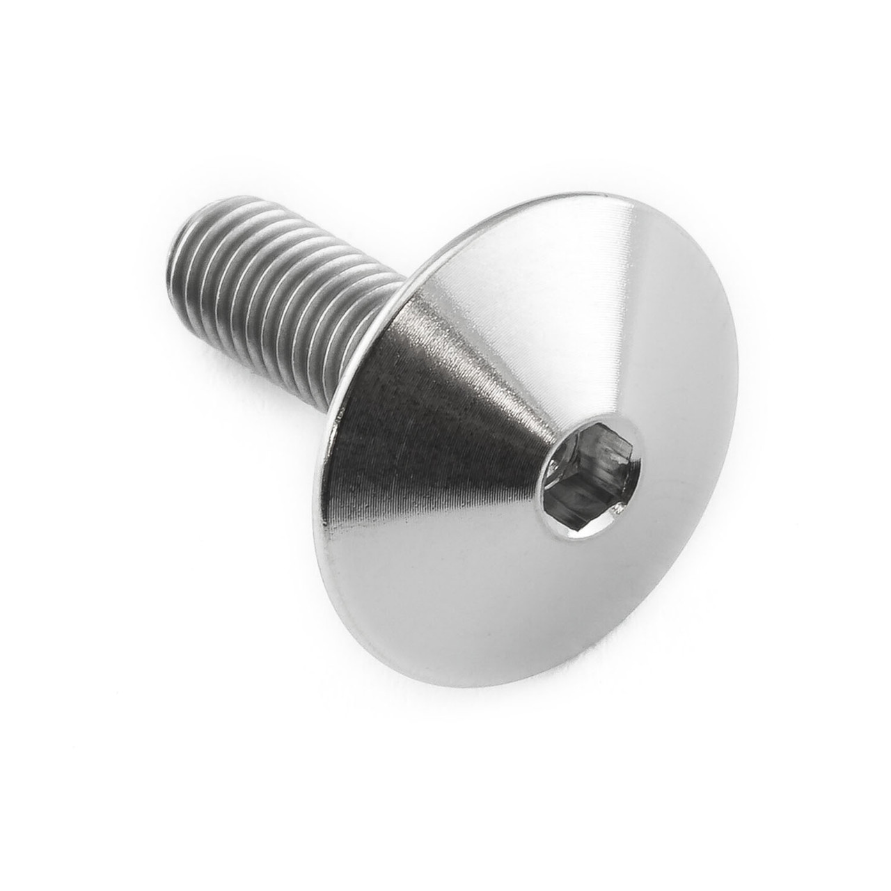 鋳造チタンヘッド チタン XL ドームヘッドボルト M5 x (0.80mm) 長さ16mm / ヘッド外径