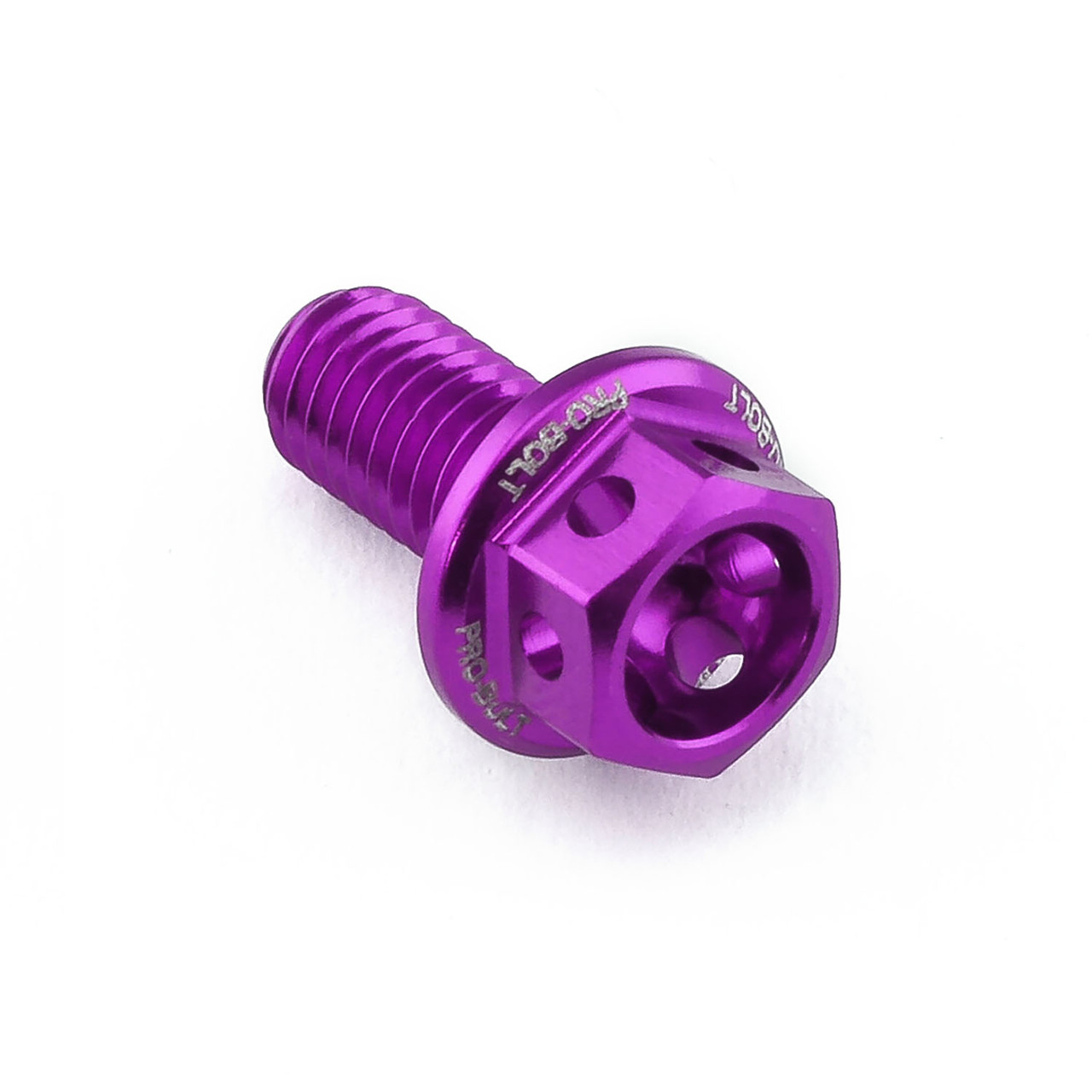 アルミニウム フランジヘックスヘッドボルト M5 x (0.8mm) x 10mm 刻印