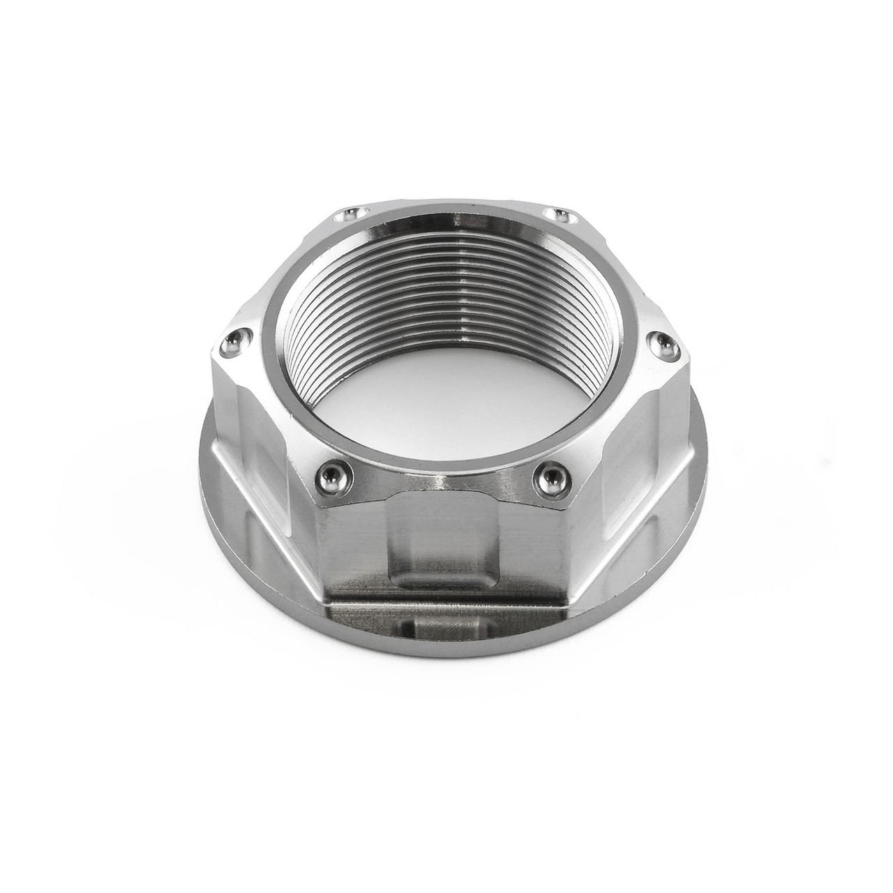 Titanium Yoke Nut Open Flanged M24x(1.00mm) | Pro-Bolt