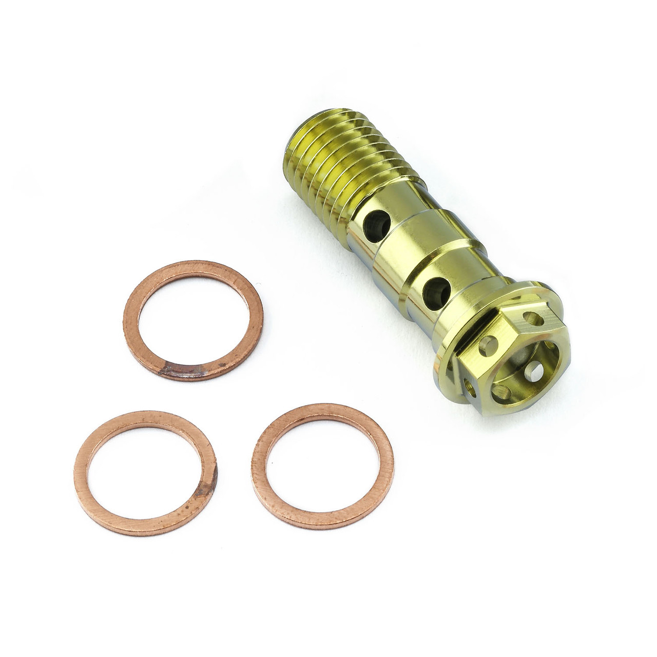 Titanium Banjo Bolt Double M10x(1.25mm) Race Spec Front Brake